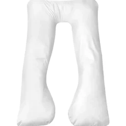 Outlet Muebles tifón Almohada de embarazo blanca 90x145 cm Blanco