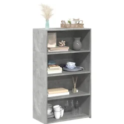 Best Muebles tifón Aparador alto madera de ingeniería gris hormigón 70x41x124 cm Gris