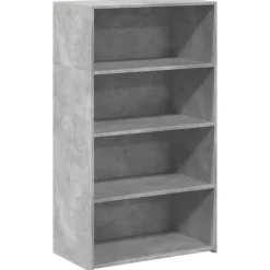 Best Muebles tifón Aparador alto madera de ingeniería gris hormigón 70x41x124 cm Gris