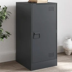 Best Muebles tifón Aparador de acero gris antracita 34,5x39x73 cm Antracita