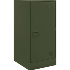 Best Muebles tifón Aparador de acero verde oliva 34,5x39x73 cm Verde