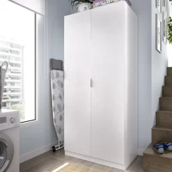 Fashion Muebles tifón Armario 2 puertas NESS 101 Blanco