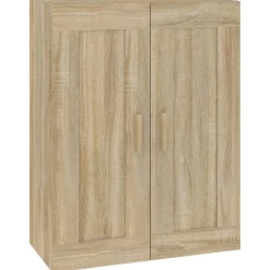 Best Muebles tifón Armario de pared madera ingeniería roble Sonoma 69,5x32,5x90 cm Marrón