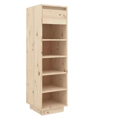 Best Muebles tifón Armario zapatero de madera maciza de pino 30x34x105 cm Marrón
