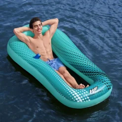 Outlet Muebles tifón Bestway Colchoneta hinchable piscina Hydro Force malla azul 188x109 cm Azul