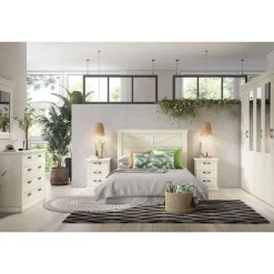 Clearance Muebles tifón Cabecero y 2 mesitas de 3 cajones KASHMIR