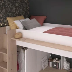 Fashion Muebles tifón Cama alta con escritorio CINTRA | cama de 90