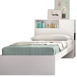 Discount Muebles tifón Cama blanca CLIFF