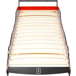 Fashion Muebles tifón Cama con forma de coche de carreras para niños roja 90x200 cm
