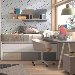 Discount Muebles tifón Cama doble compacta y 3 cajones VITA 08