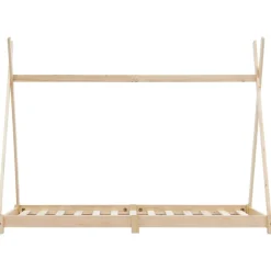 Discount Muebles tifón Cama infantil de madera maciza de pino 90x200 cm