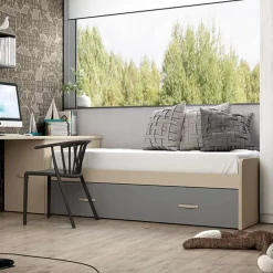 Hot Muebles tifón Cama nido LOBBY 232 Perla-Zinc