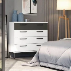 Best Muebles tifón Cómoda de 4 cajones DUCAL 312