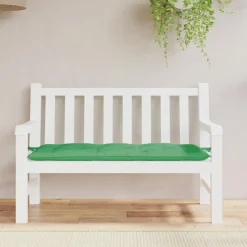 Best Muebles tifón Cojín de banco de jardín tela Oxford verde 120x50x7 cm Verde