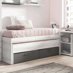 Best Muebles tifón Compacto JOVEN 505 Albo-gris tormenta