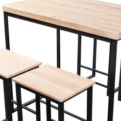 Discount Muebles tifón Conjunto mesa alta + 4 taburetes modelo NAGANO
