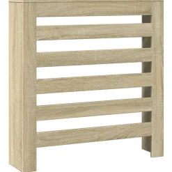 Fashion Muebles tifón Cubierta de radiador madera ingeniería roble Sonoma 78x20x82 cm Marrón