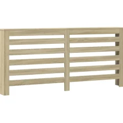 New Muebles tifón Cubierta de radiador madera ingeniería roble Sonoma 175x20x82cm Marrón