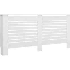 Clearance Muebles tifón Cubierta para radiador MDF blanco 172x19x81,5 cm Blanco