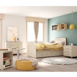 Best Muebles tifón Dormitorio infantil cuna convertible, comodín y estantes LOBBY 267