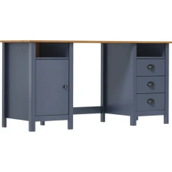 Best Muebles tifón Escritorio Hill Range madera de pino gris 150x50x74 cm Gris