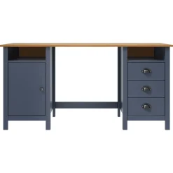 Best Muebles tifón Escritorio Hill Range madera de pino gris 150x50x74 cm Gris