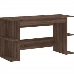 Best Muebles tifón Escritorio madera de ingeniería roble marrón 140x50x75 cm Marrón