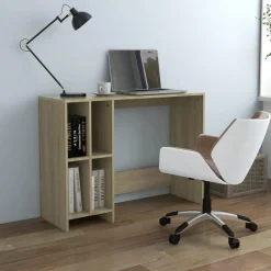 Best Muebles tifón Escritorio notebook contrachapado roble Sonoma 102,5x35x75 cm Marrón