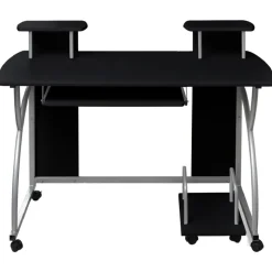 Best Muebles tifón Escritorio ordenador madera contrachapada negro 110x52x88,5 cm Negro