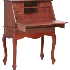 Best Muebles tifón Escritorio secreter madera maciza de caoba marrón 78x42x103 cm Marrón
