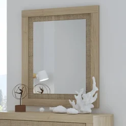 Hot Muebles tifón Espejo SIMA roble-textil