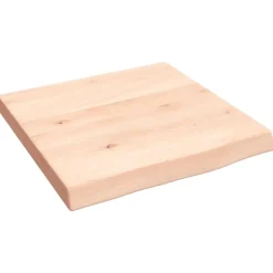 Best Muebles tifón Estante de pared madera maciza roble sin tratar 40x40x(2-4) cm Marrón