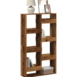 Best Muebles tifón Estantería de madera de ingeniería envejecida 100x33x175 cm Marrón