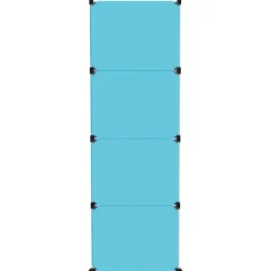 Clearance Muebles tifón Estantería infantil de cubos con 12 compartimentos azul