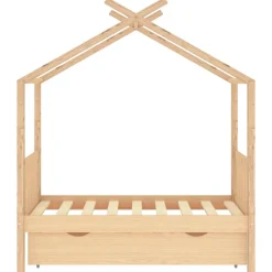 Clearance Muebles tifón Estructura de cama infantil con cajón madera de pino 70x140 cm