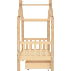 Clearance Muebles tifón Estructura de cama infantil con cajón madera de pino 70x140 cm