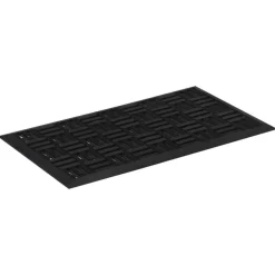 Best Muebles tifón Felpudo rectangular de goma 45x75 cm Negro