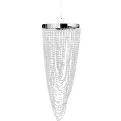 Best Muebles tifón Lámpara colgante elegante con cristales, 22 x 58 cm