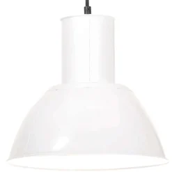 Best Muebles tifón Lámpara colgante redonda 25 W blanca 28,5 cm E27 Blanco