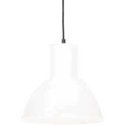 Best Muebles tifón Lámpara colgante redonda 25 W blanca 28,5 cm E27 Blanco