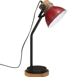 Outlet Muebles tifón Lámpara de escritorio rojo desgastado 25 W E27 18x18x60 cm Rojo