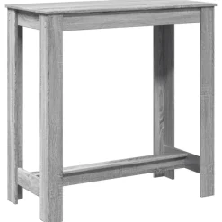 Best Muebles tifón Mesa alta de bar madera ingeniería gris Sonoma 102x50x103,5 cm Gris