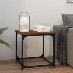Best Muebles tifón Mesa auxiliar de madera contrachapada marrón roble 40x40x40 cm Marrón