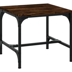 Best Muebles tifón Mesa auxiliar madera contrachapada roble ahumado 40x40x35 cm Marrón