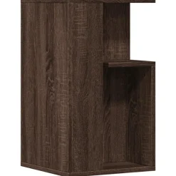 Best Muebles tifón Mesa auxiliar madera de ingeniería roble marrón 35x35x60 cm Marrón