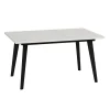 Clearance Muebles tifón Mesa comedor pata metálica inclinada negra EINAR Polar Ext. 90 140(191)