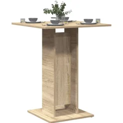 Best Muebles tifón Mesa de bistró contrachapada color roble Sonoma 60x60x75 cm Marrón
