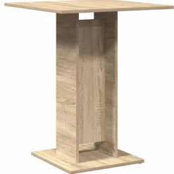 Best Muebles tifón Mesa de bistró contrachapada color roble Sonoma 60x60x75 cm Marrón