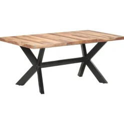 Best Muebles tifón Mesa de comedor de madera acacia acabado miel 180x90x75 cm Marrón