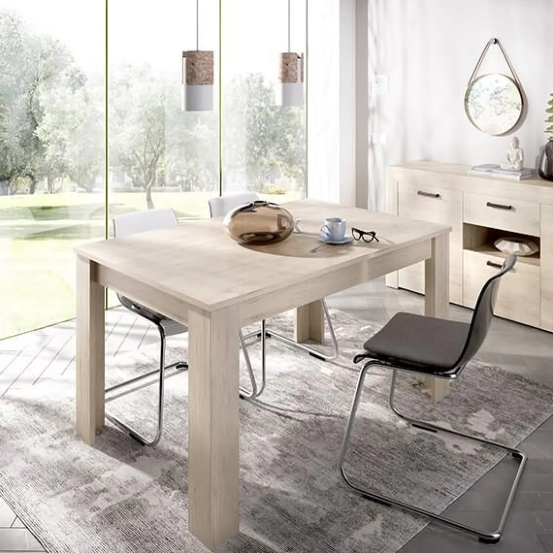 Clearance Muebles tifón Mesa de comedor extensible ECO Natural